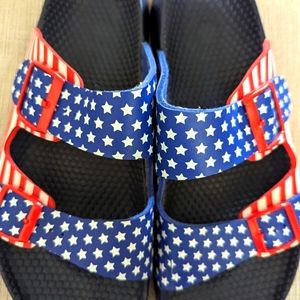Birkenstock Birki's Stars and Stripes size 41 eu. Red, White, and Blue